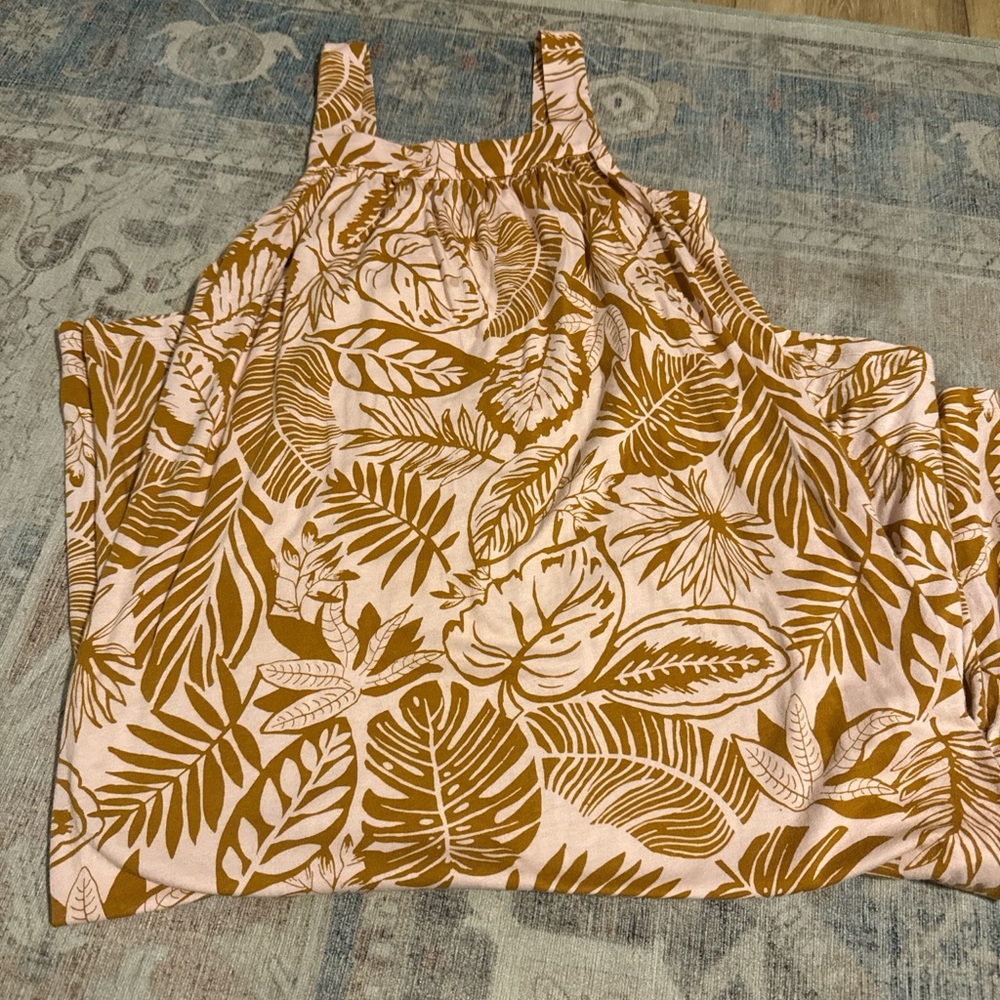 Koolaburra Pink and Brown Maxi Dress